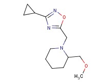 1-[(3-cyclopropyl-1,2,4-oxadiazol-5-yl)methyl]-2-(methoxymethyl)piperidine