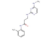 3-{[4-(methylamino)pyrimidin-2-yl]amino}-N-(2-methylphenyl)propanamide