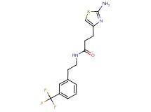 3-(2-amino-1,3-thiazol-4-yl)-N-{2-[3-(trifluoromethyl)phenyl]ethyl}propanamide
