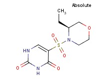 5-{[(3S)-3-ethylmorpholin-4-yl]sulfonyl}pyrimidine-2,4(1H,3H)-dione