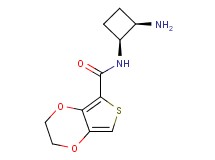 N-[(1S*,2R*)-2-aminocyclobutyl]-2,3-dihydrothieno[3,4-b][1,4]dioxine-5-carboxamide