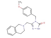 5-(3,4-dihydroisoquinolin-2(1H)-ylmethyl)-4-(4-methoxybenzyl)-2,4-dihydro-3H-1,2,4-triazol-3-one