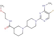 1'-[5-fluoro-4-(methylamino)pyrimidin-2-yl]-N-(2-methoxyethyl)-1,4'-bipiperidine-3-carboxamide