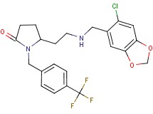 5-(2-{[(6-chloro-1,3-benzodioxol-5-yl)methyl]amino}ethyl)-1-[4-(trifluoromethyl)benzyl]-2-pyrrolidinone