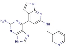 6-{6-[(pyridin-3-ylmethyl)amino]-1H-pyrrolo[2,3-b]pyridin-4-yl}-9H-purin-2-amine