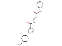1-(cis-4-aminocyclohexyl)-N-(3-anilino-3-oxopropyl)-1H-1,2,3-triazole-4-carboxamide