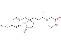 4-(3-{2-[4-(methylthio)benzyl]-5-oxo-2-pyrrolidinyl}propanoyl)-2-piperazinone