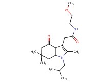 2-(1-isobutyl-2,6,6-trimethyl-4-oxo-4,5,6,7-tetrahydro-1H-indol-3-yl)-N-(2-methoxyethyl)acetamide
