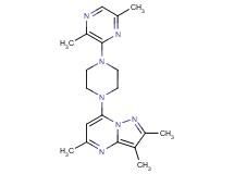 7-[4-(3,6-dimethylpyrazin-2-yl)piperazin-1-yl]-2,3,5-trimethylpyrazolo[1,5-a]pyrimidine
