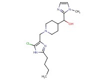 {1-[(2-butyl-5-chloro-1H-imidazol-4-yl)methyl]piperidin-4-yl}(1-methyl-1H-imidazol-2-yl)methanol