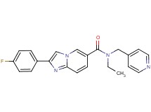 N-ethyl-2-(4-fluorophenyl)-N-(pyridin-4-ylmethyl)imidazo[1,2-a]pyridine-6-carboxamide