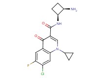 N-[(1S*,2R*)-2-aminocyclobutyl]-7-chloro-1-cyclopropyl-6-fluoro-4-oxo-1,4-dihydro-3-quinolinecarboxamide
