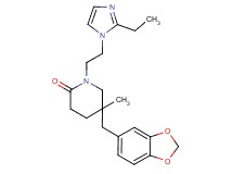 5-(1,3-benzodioxol-5-ylmethyl)-1-[2-(2-ethyl-1H-imidazol-1-yl)ethyl]-5-methylpiperidin-2-one