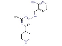 N-[(2-aminopyridin-3-yl)methyl]-2-methyl-6-piperidin-4-ylpyrimidin-4-amine