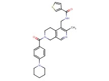 N-({3-methyl-7-[4-(1-piperidinyl)benzoyl]-5,6,7,8-tetrahydro-2,7-naphthyridin-4-yl}methyl)-3-thiophenecarboxamide