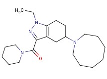 5-(1-azocanyl)-1-ethyl-3-(1-piperidinylcarbonyl)-4,5,6,7-tetrahydro-1H-indazole