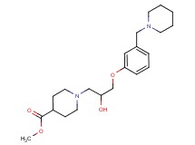 methyl 1-{2-hydroxy-3-[3-(piperidin-1-ylmethyl)phenoxy]propyl}piperidine-4-carboxylate