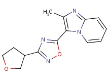 2-methyl-3-[3-(tetrahydrofuran-3-yl)-1,2,4-oxadiazol-5-yl]imidazo[1,2-a]pyridine