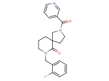 7-(2-fluorobenzyl)-2-(3-pyridinylcarbonyl)-2,7-diazaspiro[4.5]decan-6-one