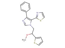 2-{1-[2-methoxy-2-(2-thienyl)ethyl]-4-phenyl-1H-imidazol-5-yl}-1,3-thiazole