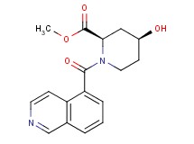 methyl (2R*,4S*)-4-hydroxy-1-(isoquinolin-5-ylcarbonyl)piperidine-2-carboxylate