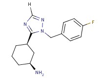 (1S*,3R*)-3-[1-(4-fluorobenzyl)-1H-1,2,4-triazol-5-yl]cyclohexanamine