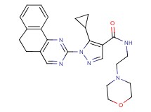 5-cyclopropyl-1-(5,6-dihydrobenzo[h]quinazolin-2-yl)-N-[2-(4-morpholinyl)ethyl]-1H-pyrazole-4-carboxamide