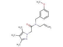 N-allyl-N-(3-methoxybenzyl)-2-(3,4,5-trimethyl-1H-pyrazol-1-yl)acetamide