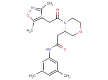 2-{4-[(3,5-dimethyl-4-isoxazolyl)acetyl]-3-morpholinyl}-N-(3,5-dimethylphenyl)acetamide