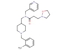 3-(2-isoxazolidinyl)-N-{[1-(2-methylbenzyl)-4-piperidinyl]methyl}-N-(3-pyridinylmethyl)propanamide