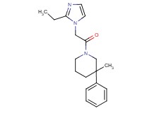 1-[(2-ethyl-1H-imidazol-1-yl)acetyl]-3-methyl-3-phenylpiperidine