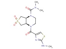 (4aR*,7aS*)-N,N-dimethyl-4-{[2-(methylamino)-1,3-thiazol-4-yl]carbonyl}hexahydrothieno[3,4-b]pyrazine-1(2H)-carboxamide 6,6-dioxide