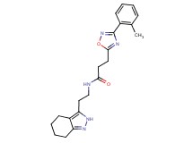 3-[3-(2-methylphenyl)-1,2,4-oxadiazol-5-yl]-N-[2-(4,5,6,7-tetrahydro-2H-indazol-3-yl)ethyl]propanamide