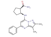 (1R*,2S*)-2-[(2,3-dimethyl-5-phenylpyrazolo[1,5-a]pyrimidin-7-yl)amino]cyclopentanecarboxamide