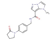 1-methyl-N-[4-(2-oxopyrrolidin-1-yl)benzyl]-1H-imidazo[1,2-b]pyrazole-7-carboxamide