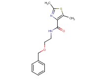 N-[2-(benzyloxy)ethyl]-2,5-dimethyl-1,3-thiazole-4-carboxamide