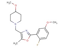 1-{[2-(2-fluoro-5-methoxyphenyl)-5-methyl-1,3-oxazol-4-yl]methyl}-4-methoxypiperidine