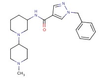 1-benzyl-N-(1'-methyl-1,4'-bipiperidin-3-yl)-1H-pyrazole-4-carboxamide