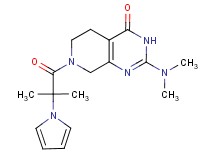 2-(dimethylamino)-7-[2-methyl-2-(1H-pyrrol-1-yl)propanoyl]-5,6,7,8-tetrahydropyrido[3,4-d]pyrimidin-4(3H)-one