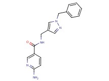 6-amino-N-[(1-benzyl-1H-pyrazol-4-yl)methyl]nicotinamide
