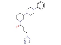 1-phenyl-4-{1-[4-(1H-1,2,4-triazol-1-yl)butanoyl]-3-piperidinyl}piperazine