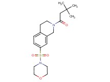 2-(3,3-dimethylbutanoyl)-7-(morpholin-4-ylsulfonyl)-1,2,3,4-tetrahydroisoquinoline