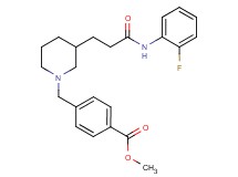methyl 4-[(3-{3-[(2-fluorophenyl)amino]-3-oxopropyl}-1-piperidinyl)methyl]benzoate
