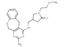 1-(2-methoxyethyl)-4-{[(2-methyl-5,11-dihydro[1]benzoxepino[3,4-d]pyrimidin-4-yl)amino]methyl}pyrrolidin-2-one