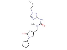 N-[(1-cyclopentyl-5-oxopyrrolidin-3-yl)methyl]-N-methyl-N'-(1-propyl-1H-1,2,4-triazol-3-yl)urea