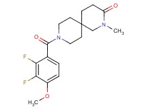 9-(2,3-difluoro-4-methoxybenzoyl)-2-methyl-2,9-diazaspiro[5.5]undecan-3-one