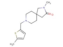 2-methyl-8-[(5-methyl-2-thienyl)methyl]-2,8-diazaspiro[4.5]decan-3-one