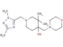 1-[(1,3-dimethyl-1H-1,2,4-triazol-5-yl)methyl]-3,3-dimethyl-4-(morpholin-4-ylmethyl)piperidin-4-ol