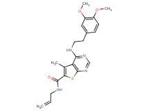N-allyl-4-{[2-(3,4-dimethoxyphenyl)ethyl]amino}-5-methylthieno[2,3-d]pyrimidine-6-carboxamide