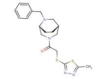 (1R*,5R*)-6-benzyl-3-{[(5-methyl-1,3,4-thiadiazol-2-yl)thio]acetyl}-3,6-diazabicyclo[3.2.2]nonane
